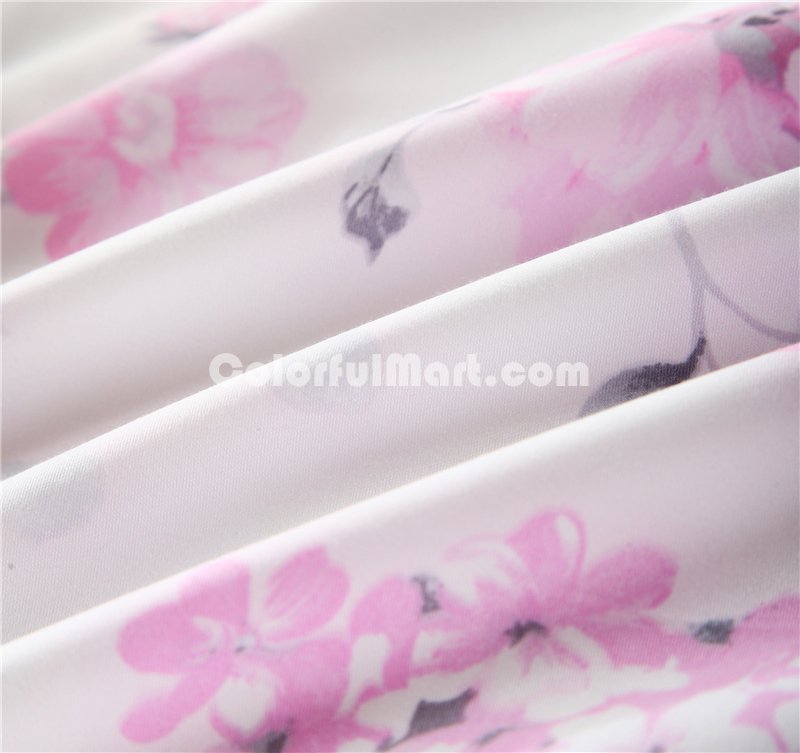 Blue And White Porcelain Pink Bedding Set Girls Bedding Floral Bedding Duvet Cover Pillow Sham Flat Sheet Gift Idea - Click Image to Close