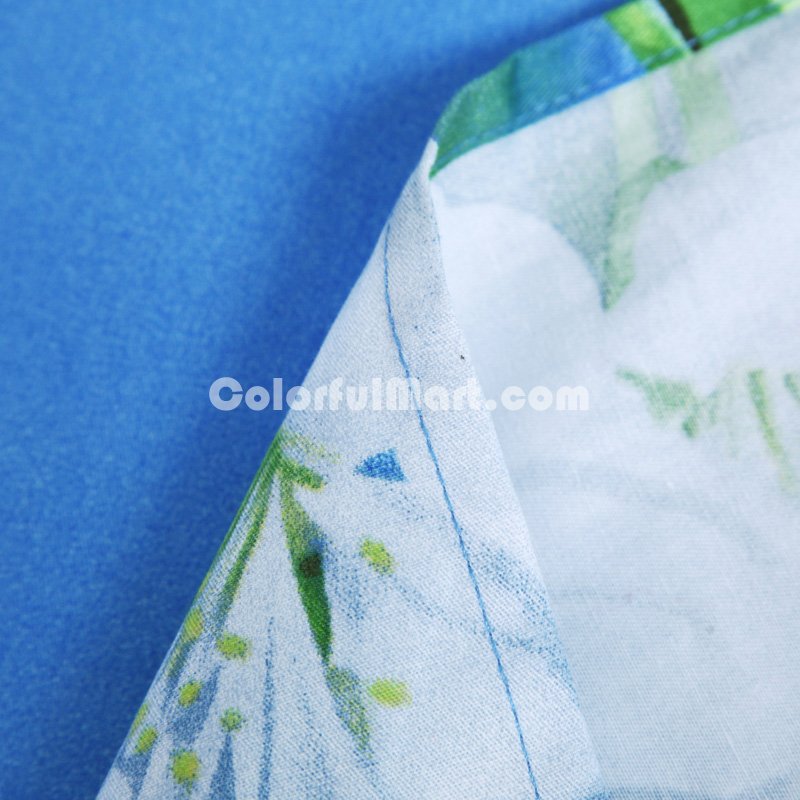 Sakura Blue Bedding Sets Duvet Cover Sets Teen Bedding Dorm Bedding 3D Bedding Floral Bedding Gift Ideas - Click Image to Close
