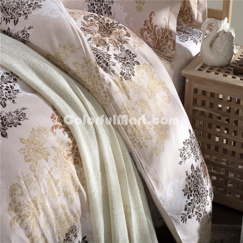 Night Harbour Beige Bedding Modern Bedding Cotton Bedding Gift Idea - Click Image to Close