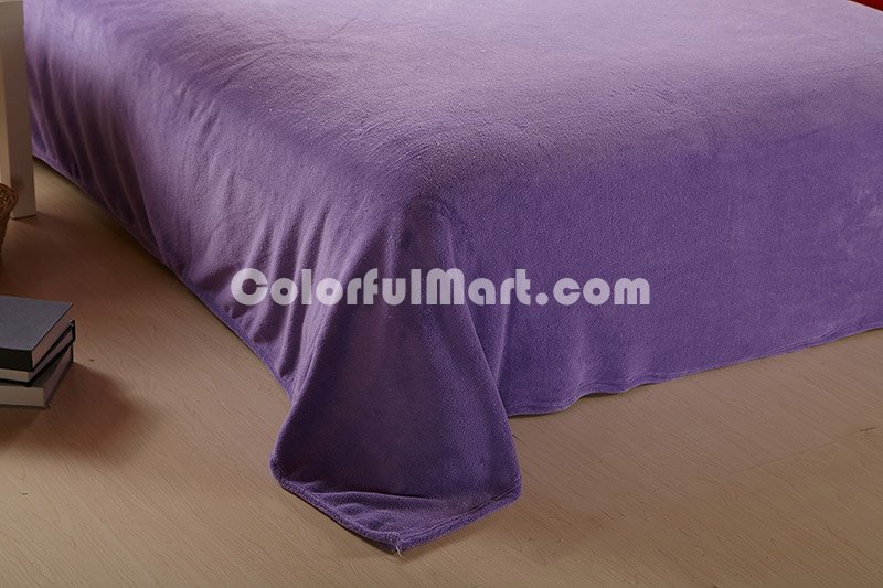 Cerise And Purple Coral Fleece Bedding Teen Bedding - Click Image to Close