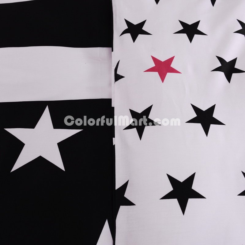 Star Language Star Hopes Black And White Bedding Classic Bedding - Click Image to Close