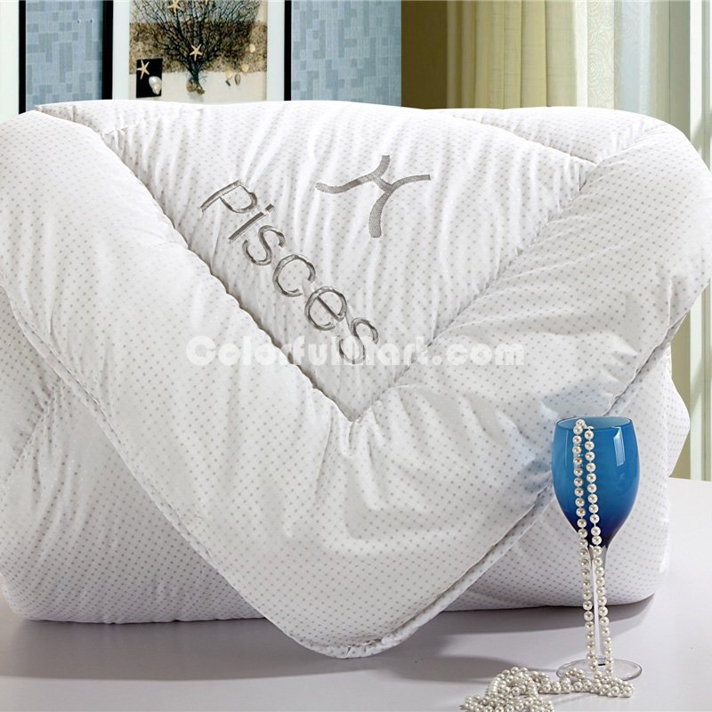 Pisces White Comforter Down Alternative Comforter Cheap Comforter Kids Comforter - Click Image to Close