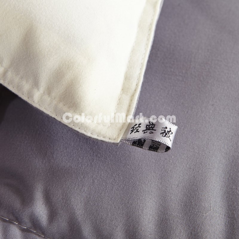 Gray And White Comforter Down Alternative Comforter Kids Comforter Teen Comforter - Click Image to Close