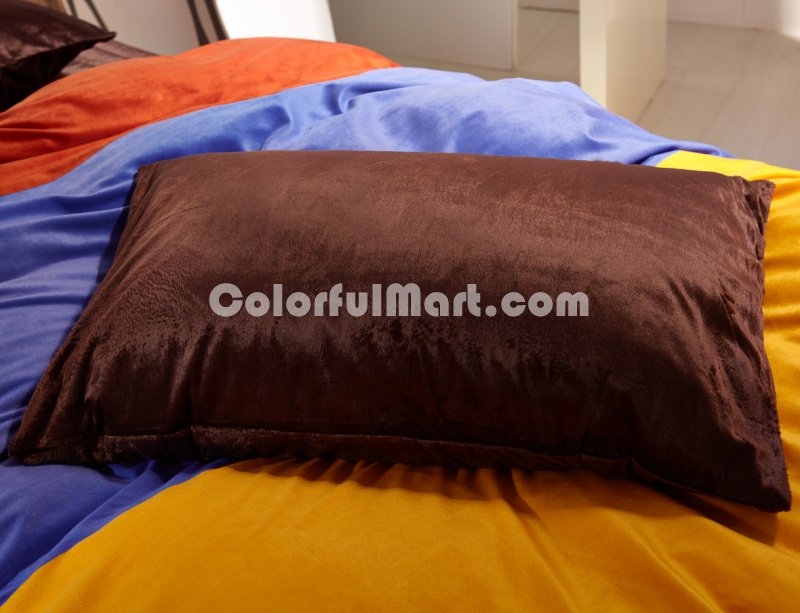 Macchiato Coffee Velvet Bedding Modern Bedding Winter Bedding - Click Image to Close