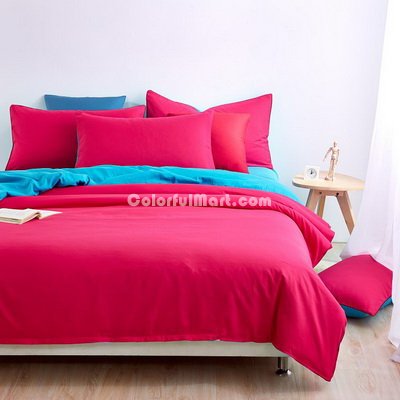 Blue Rose Bedding Set Duvet Cover Pillow Sham Flat Sheet Teen Kids Boys Girls Bedding