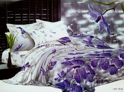 Orchid Bedding 3D Duvet Cover Set