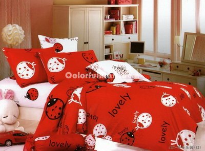 Lovely Ladybug Red Ladybug Bedding Set