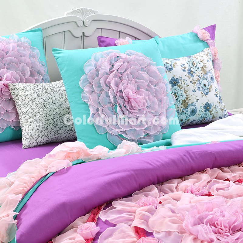 Sky City Purple Princess Bedding Girls Bedding Women Bedding - Click Image to Close