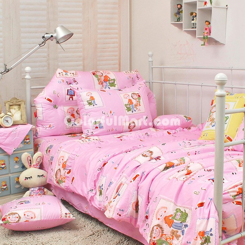 Boys And Girls Pink Girls Princess Bedding Sets - Click Image to Close