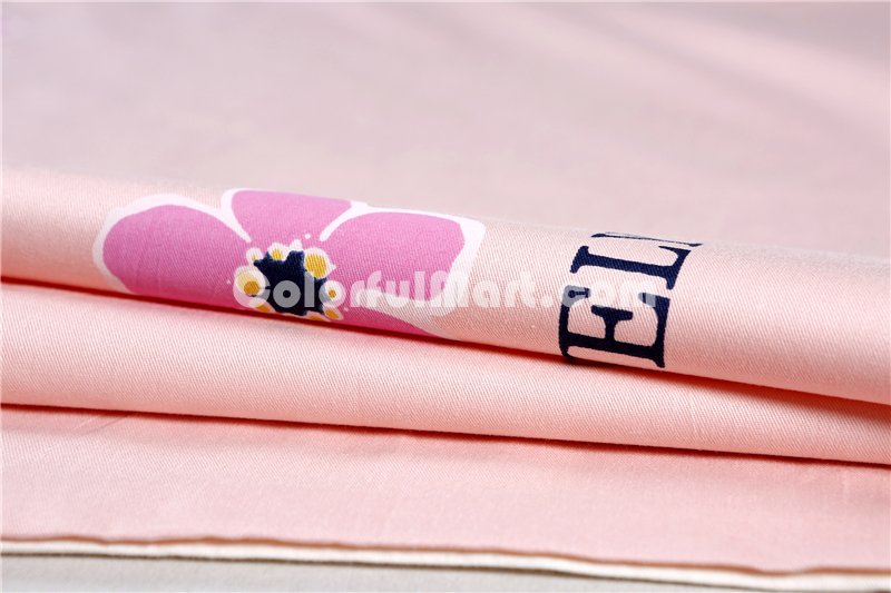 Lovely Flower Ivory Bedding Set Teen Bedding Kids Bedding Duvet Cover Pillow Sham Flat Sheet Gift Idea - Click Image to Close