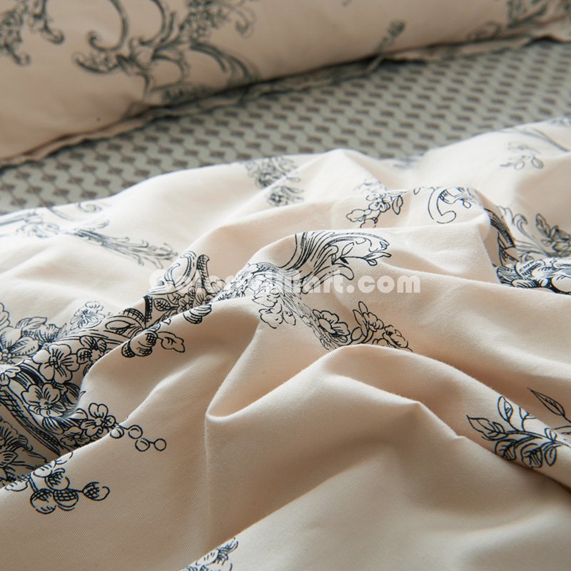 Diana Beige Bedding Set Luxury Bedding Girls Bedding Duvet Cover Set - Click Image to Close