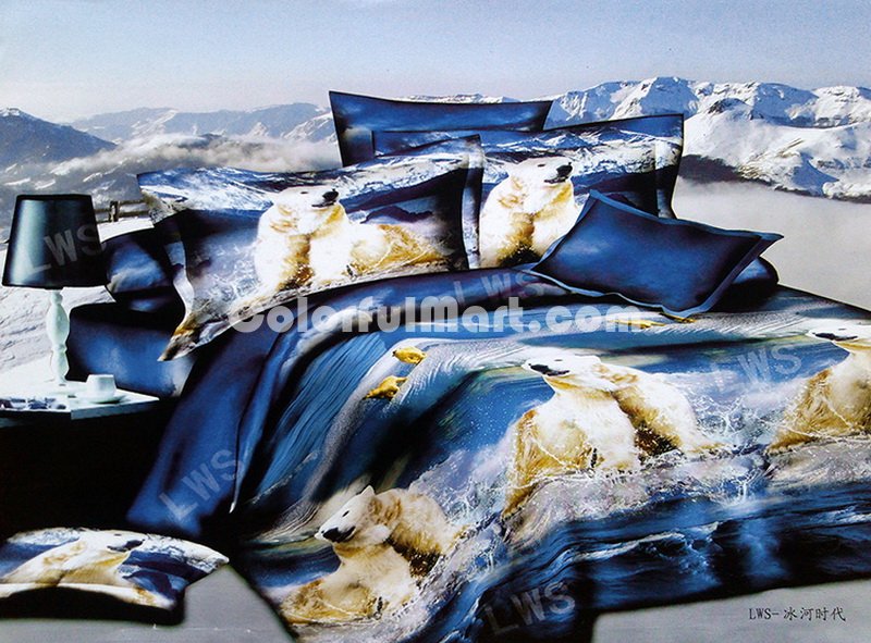 Ice Age White Bear Duvet Cover Set 3D Bedding - Click Image to Close