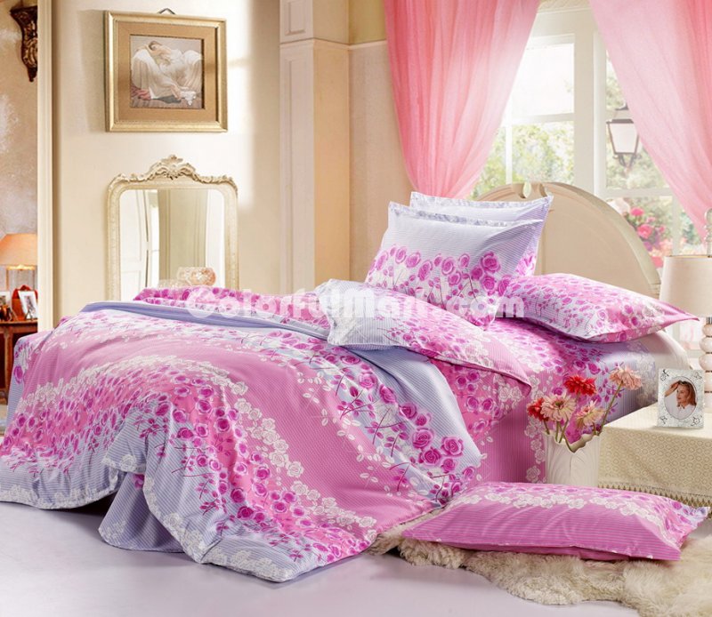 Rose Bush Cheap Modern Bedding Sets - Click Image to Close