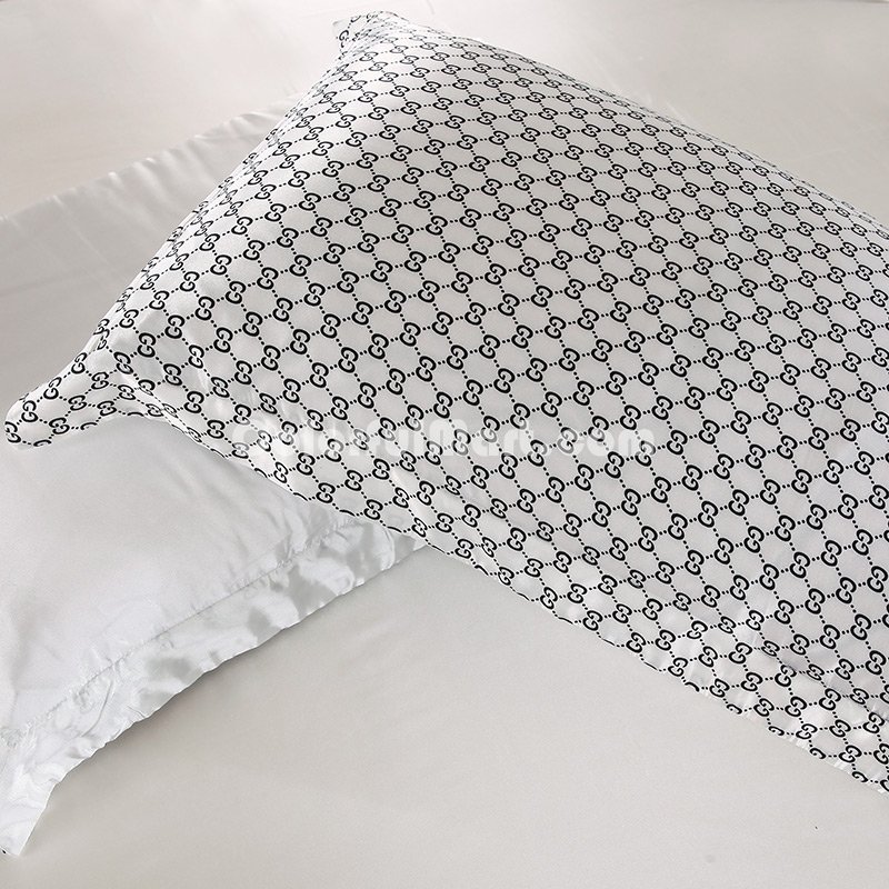 Paris Fashion White Bedding Silk Bedding - Click Image to Close