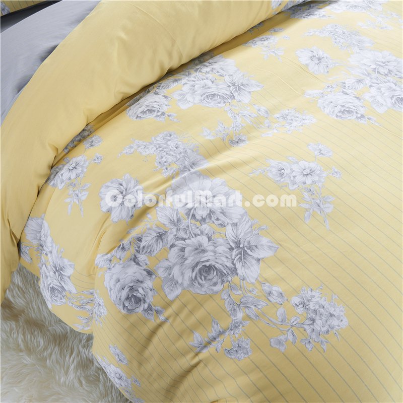 Delicate Fragrance Yellow Bedding Set Teen Bedding Dorm Bedding Bedding Collection Gift Idea - Click Image to Close