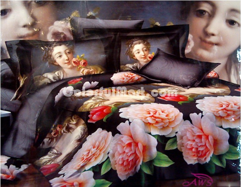 Charming Flowers Duvet Cover Set 3D Bedding - Click Image to Close