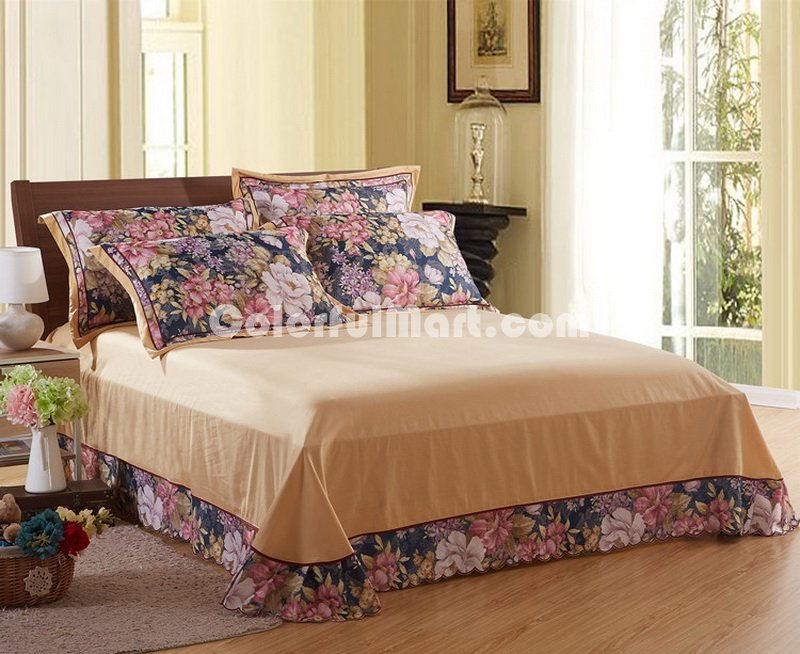 Springtime Camel Flowers Bedding Luxury Bedding - Click Image to Close