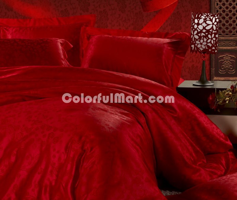 Chinese Red Luxury Bedding Sets - Click Image to Close