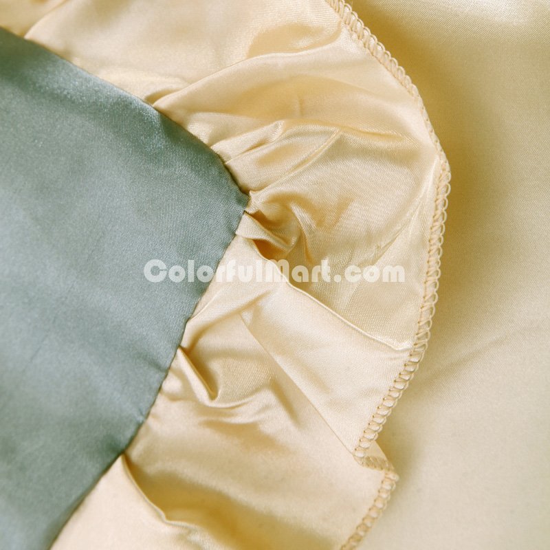 Silver Gray And Tan Silk Duvet Cover Set Teen Girl Bedding Princess Bedding Set Silk Bed Sheet Gift Idea - Click Image to Close