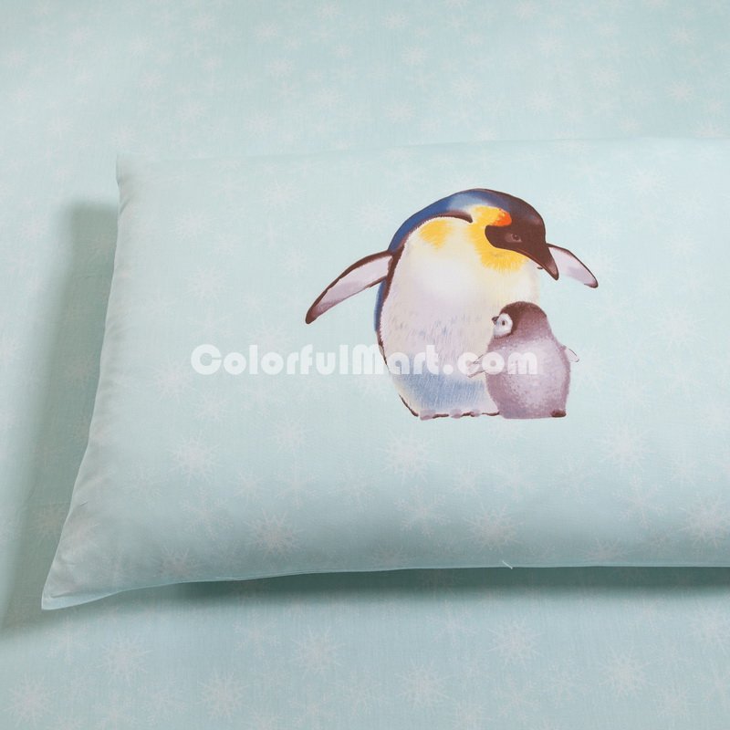 Penguin Blue Cartoon Bedding Kids Bedding Girls Bedding Teen Bedding - Click Image to Close