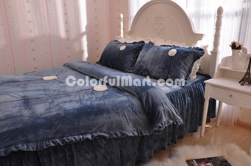 Dandelion Blue Princess Bedding Girls Bedding Women Bedding - Click Image to Close