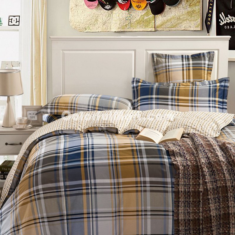Scottish Style Blue Modern Bedding Cheap Bedding - Click Image to Close
