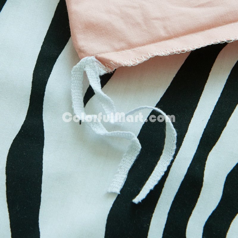 I Love Zebra Nude Zebra Print Bedding Animal Print Bedding Duvet Cover Set - Click Image to Close