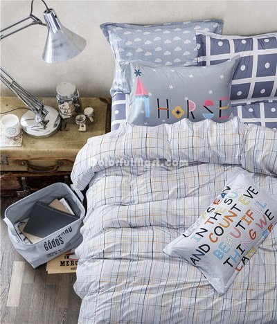 Colorful Characters Blue Bedding Teen Bedding Kids Bedding Modern Bedding Gift Idea