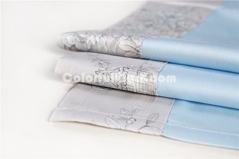 Cindy Grey Bedding Set Luxury Bedding Collection Satin Egyptian Cotton Duvet Cover Set - Click Image to Close