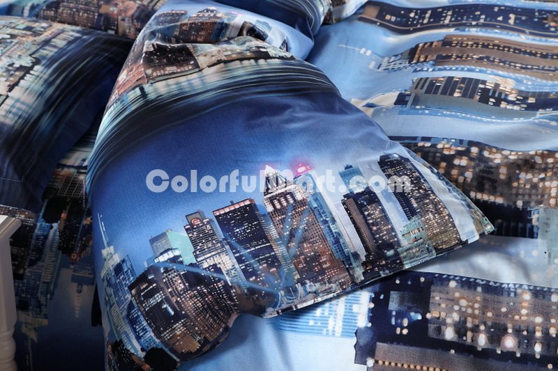 Fashion Capital Blue Bedding 3d Duvet Cover Set - Click Image to Close