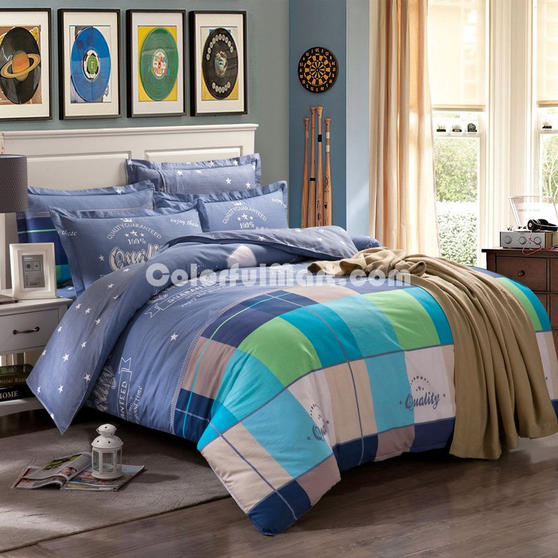 Summer Mocha Blue Cheap Bedding Discount Bedding - Click Image to Close