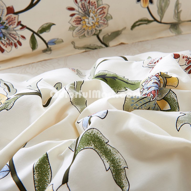 Sindelar Beige Bedding Set Luxury Bedding Girls Bedding Duvet Cover Set - Click Image to Close