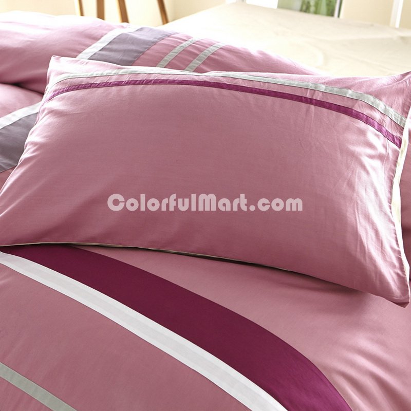 Gentle And Cultivated Pink Modern Bedding College Dorm Bedding - Click Image to Close