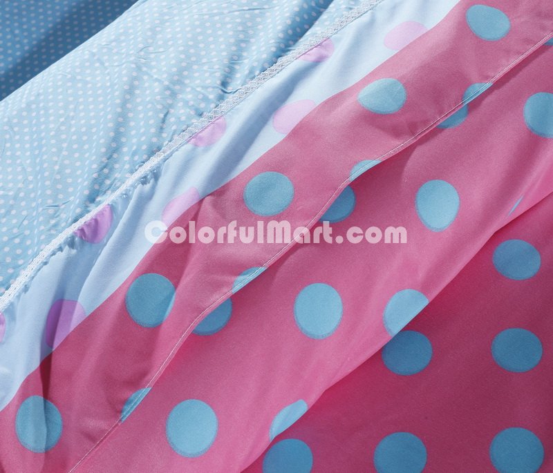 The Circles Sky Blue Princess Bedding Teen Bedding Girls Bedding - Click Image to Close