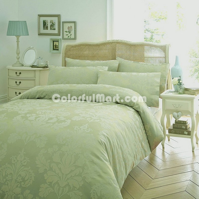 Jane Austin Green Luxury Bedding Quality Bedding - Click Image to Close