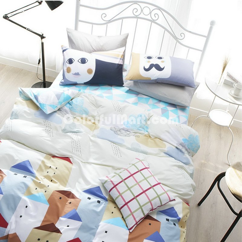 Hometown Blue Bedding Kids Bedding Teen Bedding Dorm Bedding Gift Idea - Click Image to Close