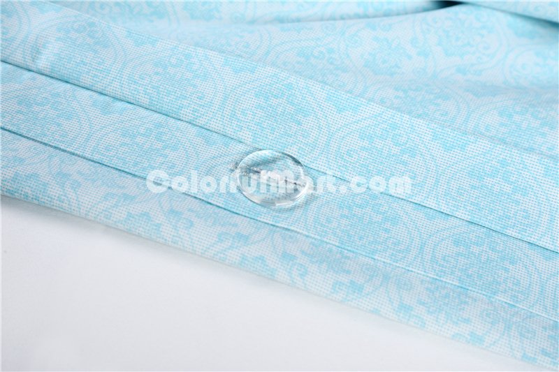 Lucy Blue Bedding Set Luxury Bedding Collection Pima Cotton Bedding American Egyptian Cotton Bedding - Click Image to Close