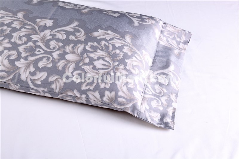 Villa Grey Bedding Set Luxury Bedding Collection Satin Egyptian Cotton Duvet Cover Set - Click Image to Close