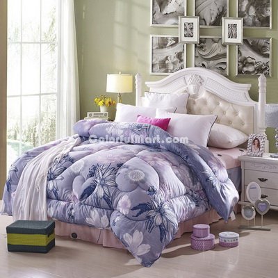 Charming Flowers Multicolor Comforter Down Alternative Comforter Cheap Comforter Teen Comforter
