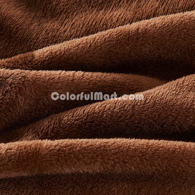 Coffee Flannel Bedding Winter Bedding - Click Image to Close