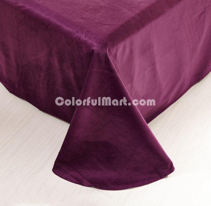 Mr Lonely Purple Velvet Bedding Modern Bedding Winter Bedding - Click Image to Close