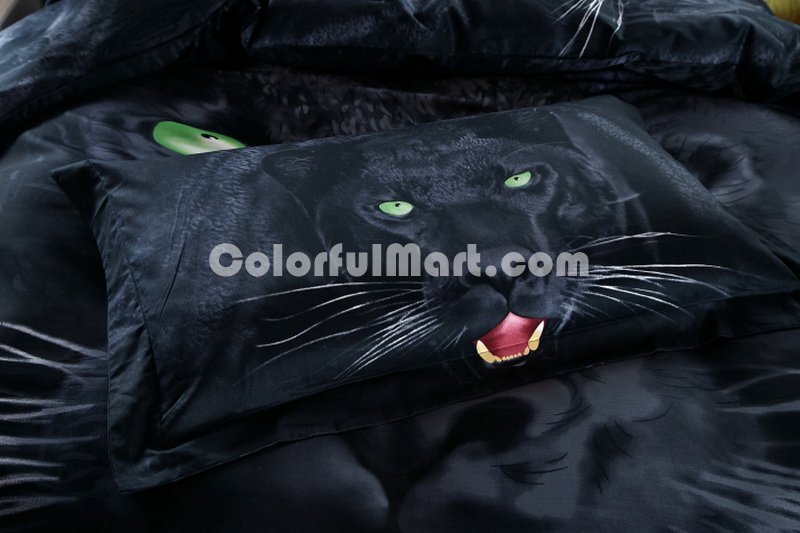 Panther Black Bedding 3d Duvet Cover Set - Click Image to Close