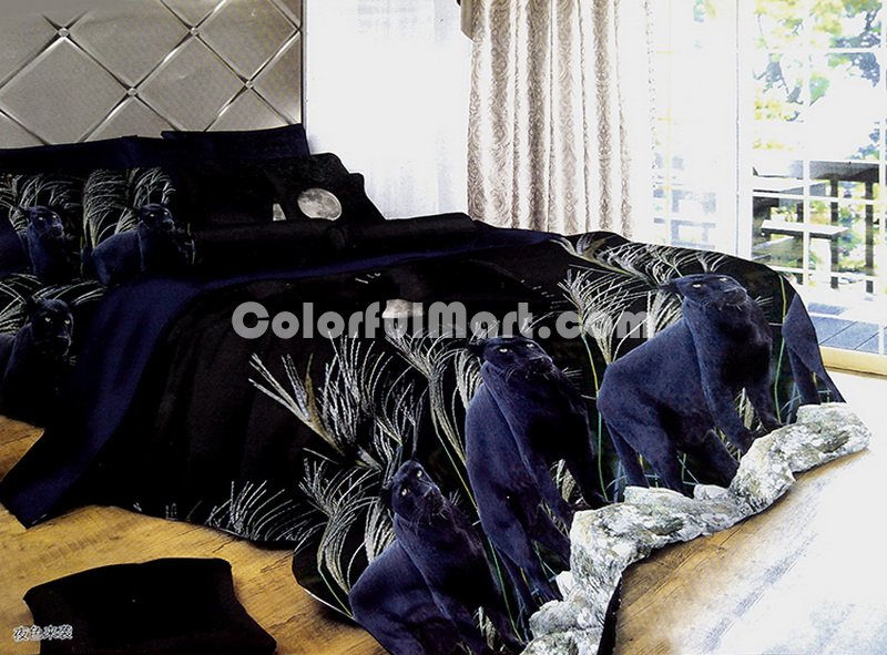 Panther Bedding 3D Duvet Cover Set - Click Image to Close