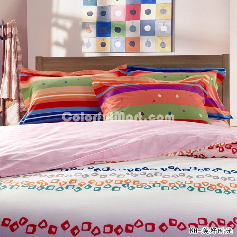 Happy Time Pink Teen Bedding Modern Bedding - Click Image to Close
