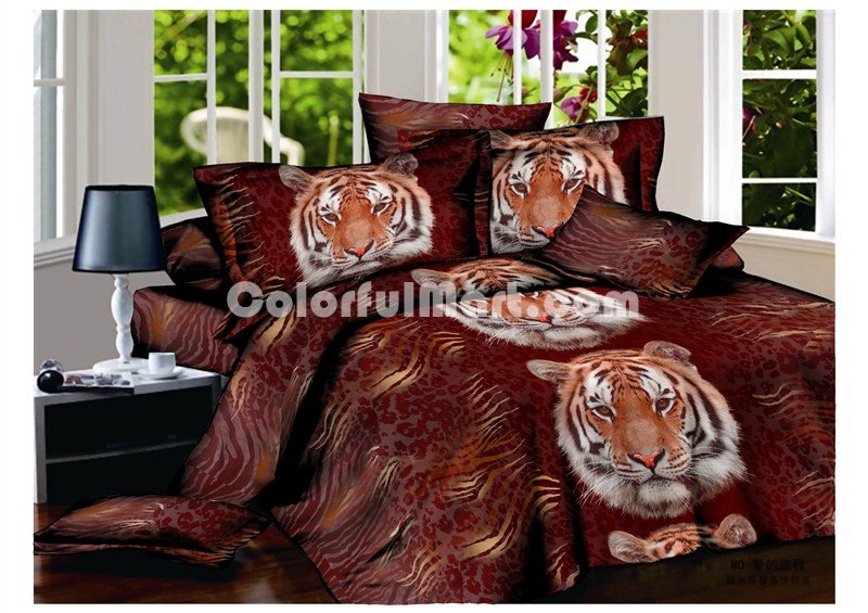 The Tiger King Duvet Cover Set 3D Bedding - Click Image to Close