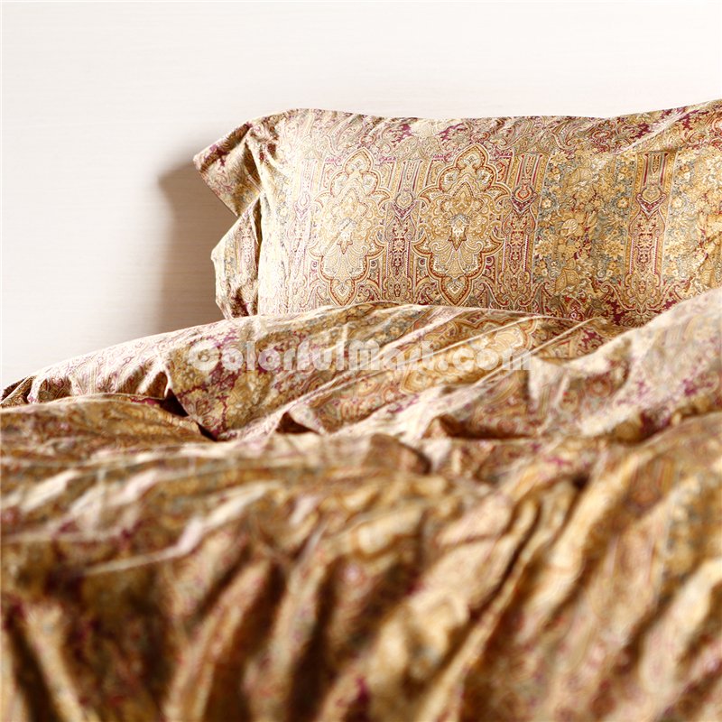 Thorn Gold Bedding Set Luxury Bedding Collection Pima Cotton Bedding American Egyptian Cotton Bedding - Click Image to Close