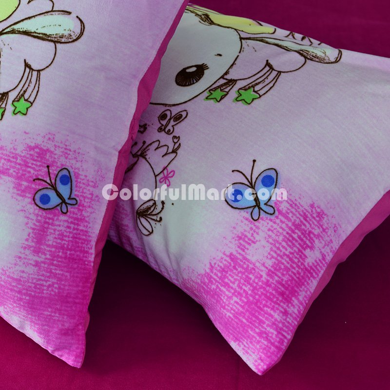 Pink Mary Pink Duvet Cover Set Girls Bedding Kids Bedding - Click Image to Close