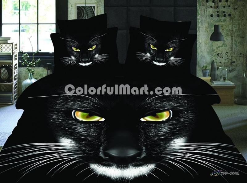 Black Panther Black Bedding Animal Print Bedding 3d Bedding Animal Duvet Cover Set - Click Image to Close