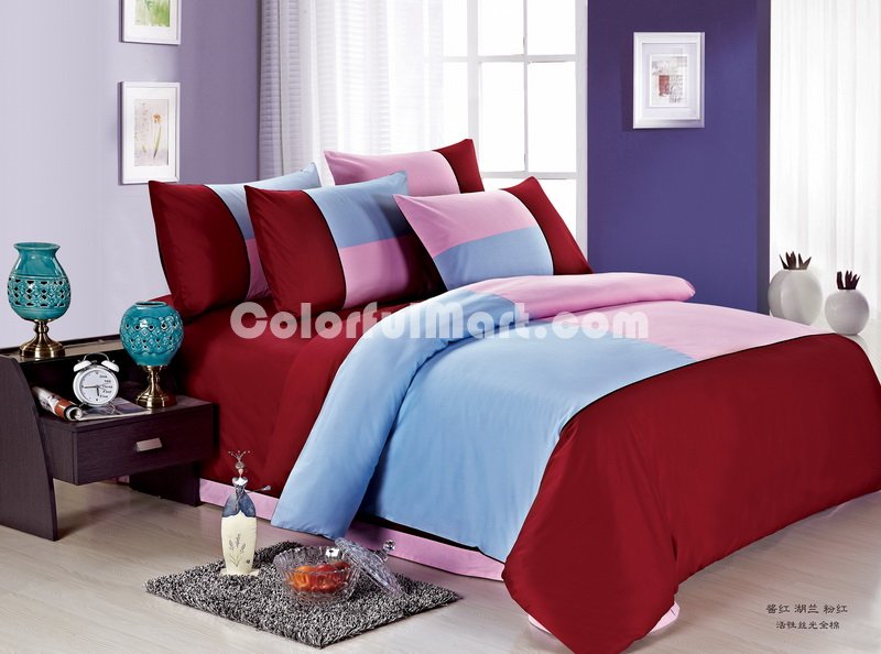 Red Blue And Pink Teen Bedding Kids Bedding - Click Image to Close