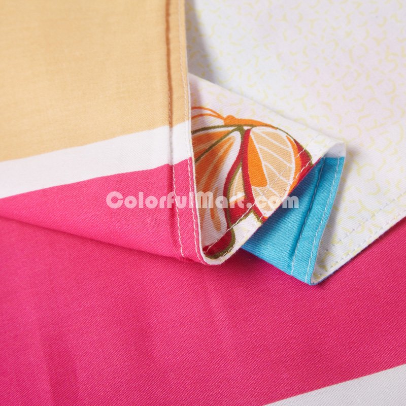 Blossom Square Pink Bedding Set Kids Bedding Teen Bedding Duvet Cover Set Gift Idea - Click Image to Close